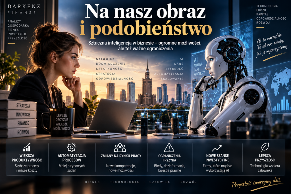 Sztuczna inteligencja na nasz obraz i podobieństwo. Potężne narzędzie, które w biznesie nadal potrzebuje człowieka 1b515bcd a08f 4b4b a8ce ce4a6a88ac00
