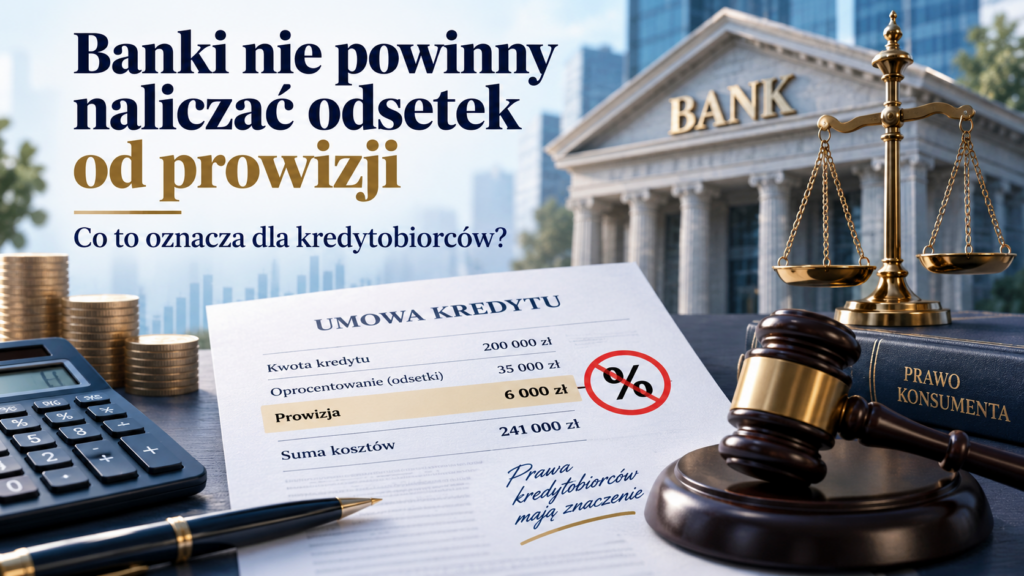 Banki nie powinny naliczać odsetek od prowizji. Co to oznacza dla kredytobiorców? a4a63a76 de1f 4fc3 aaad 7b5cc72a8c6e